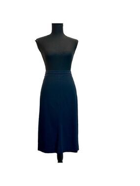 AKRIS Punto navy blue pencil skirt Sz 10
